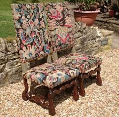 Antique Pair of Jacobean Style 19th Century Chairs 45h 20w 29d 17h seat _3.JPG